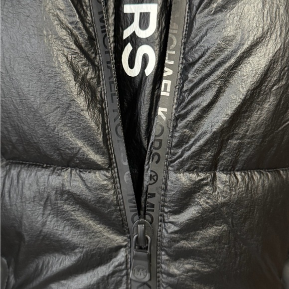 Michael Kors Shiny Black Puffer Coat - Picture 7 of 14
